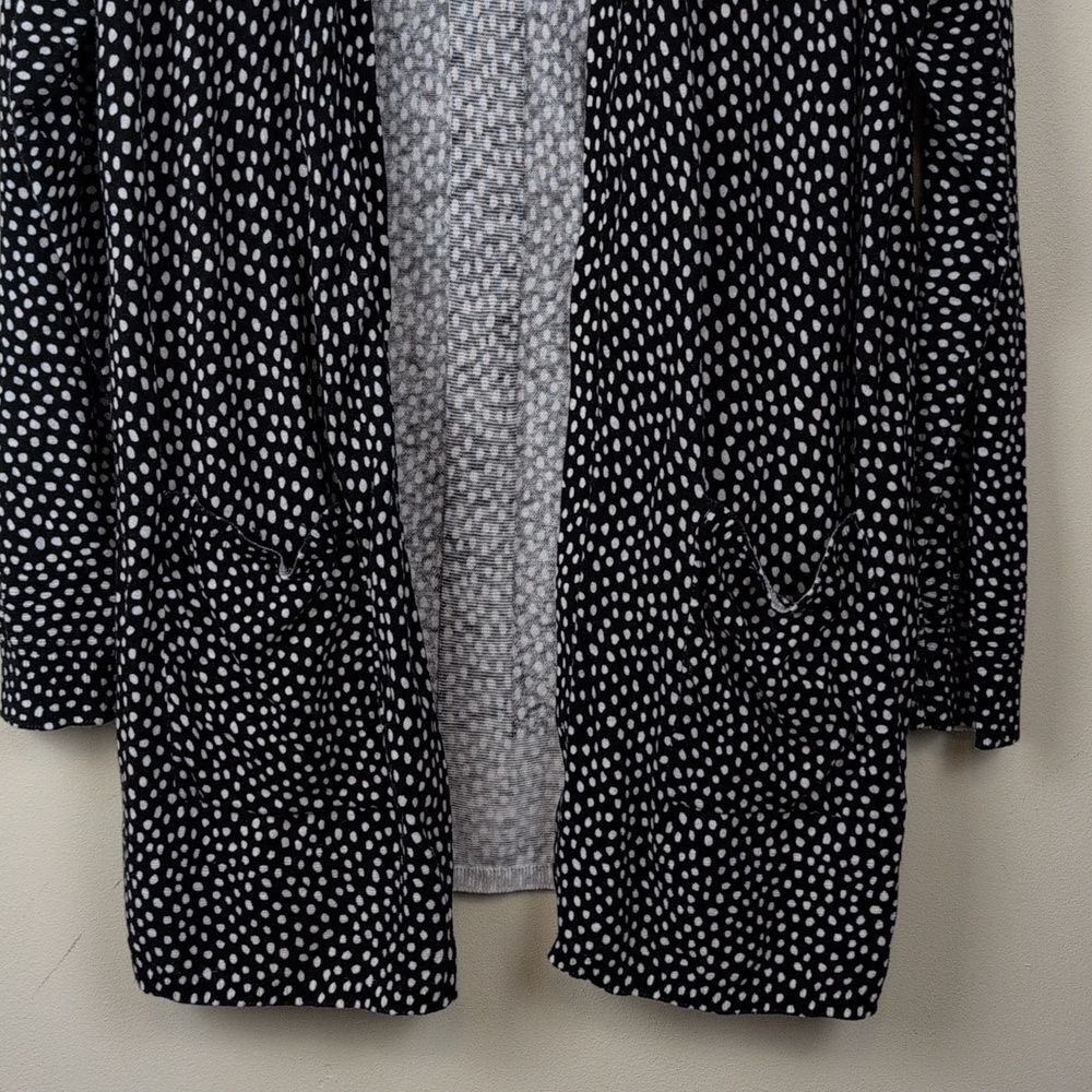 Talbots Linen Blend Open Front Long Line Cardigan… - image 5